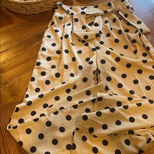 Boutique Polka Dot Wide-Leg Pants NWT